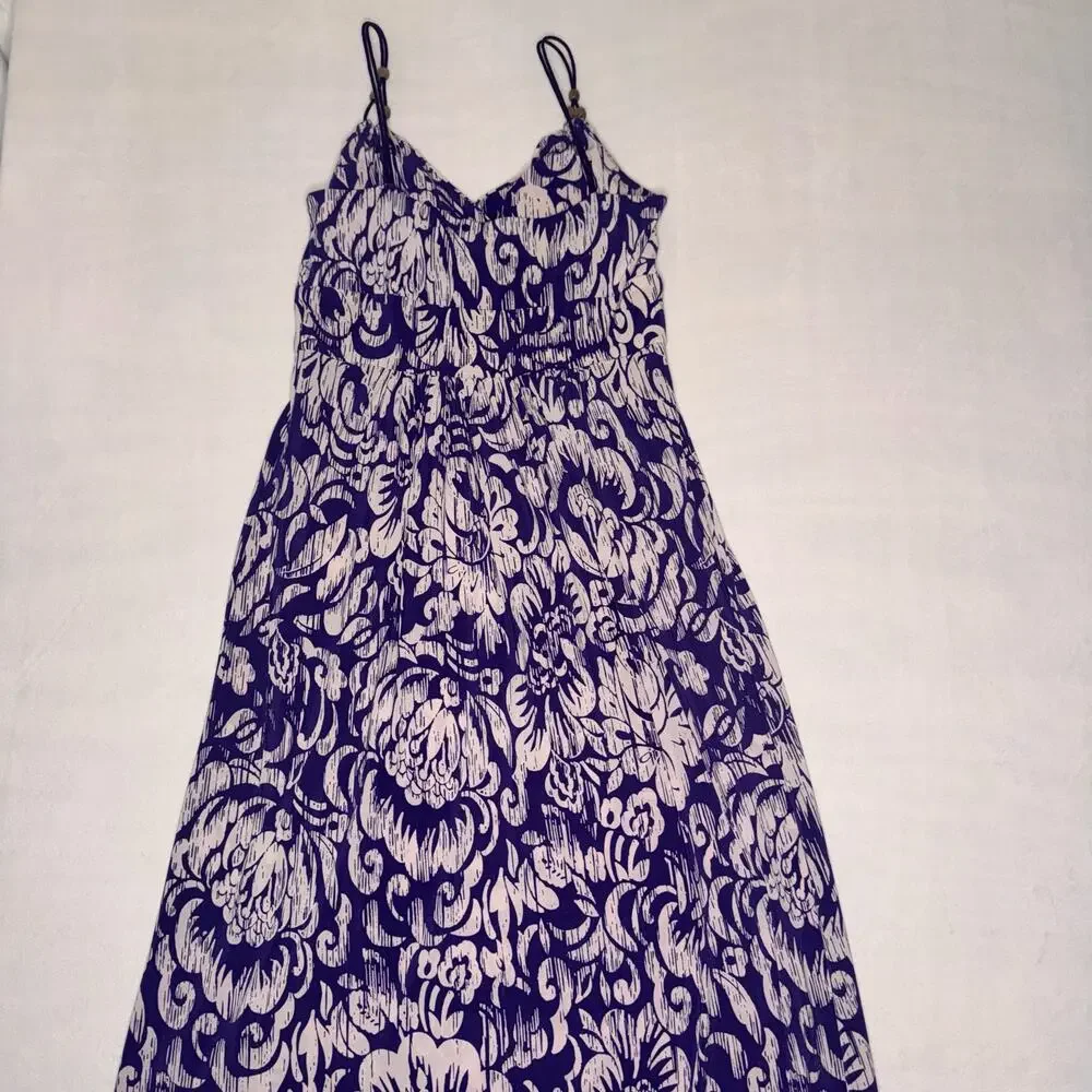 Purple White American Living 4 Maxi Dress - Picture 7 of 9